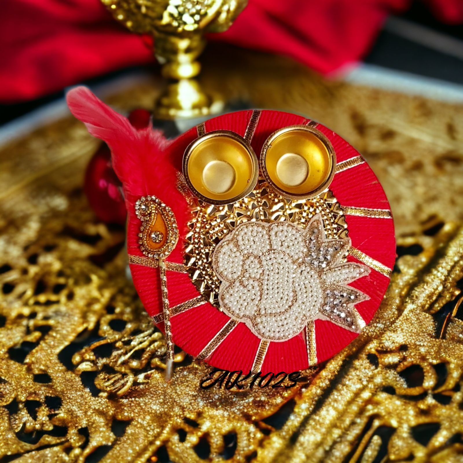 ROUND POOJA PLATER